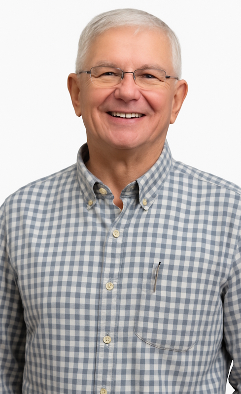 Businessman standing with arms crossed